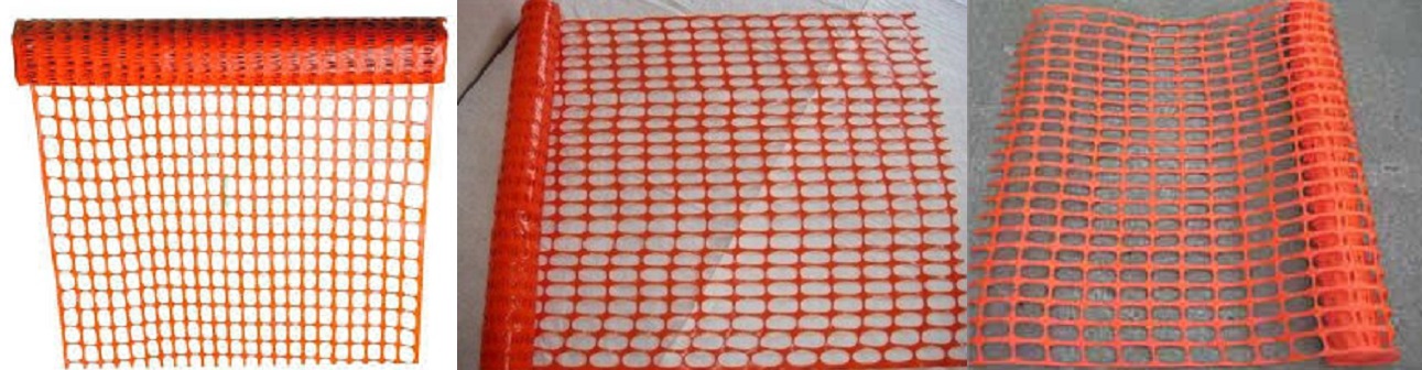Orange barrier or safety netting